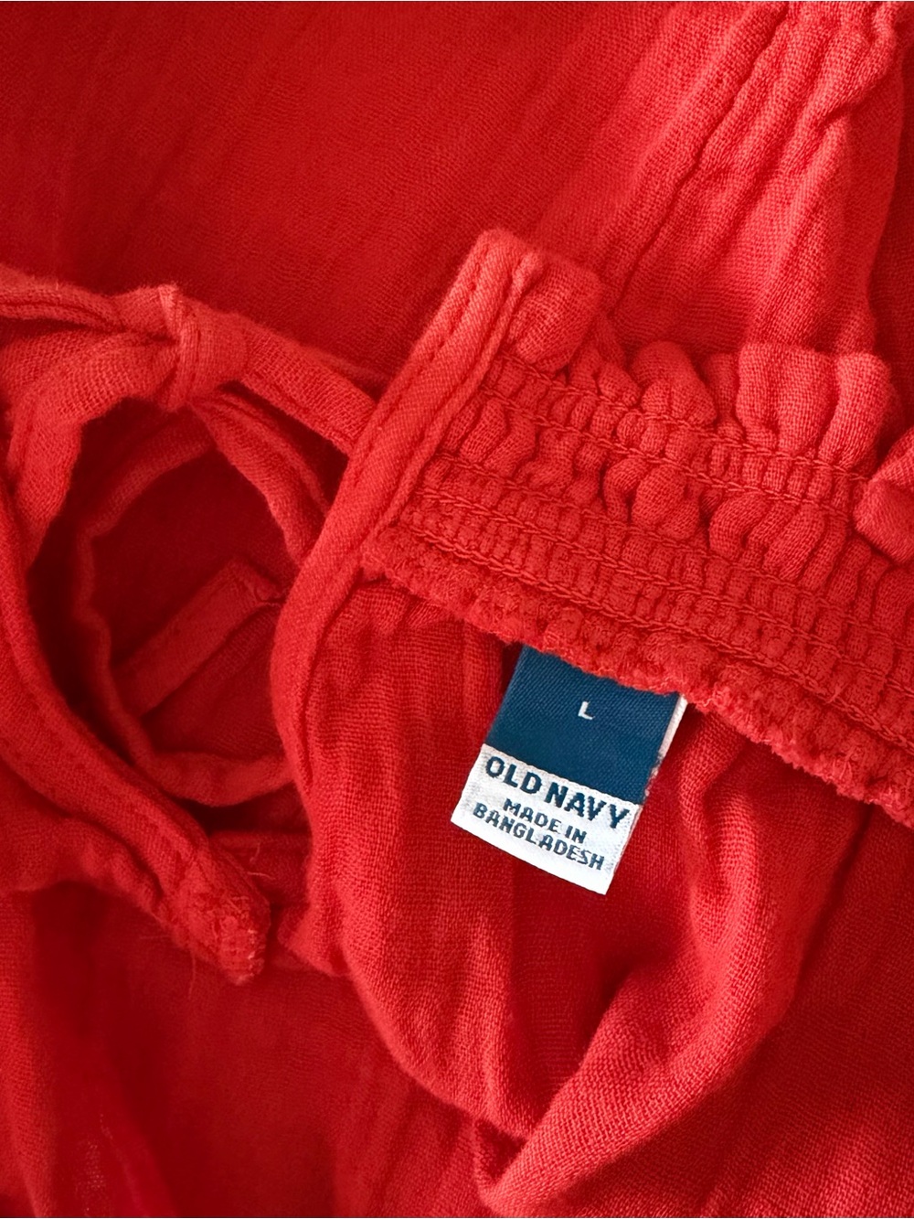 Old Navy Square Neck Crinkle Gauze Knit Tank Top - Picture 5 of 6
